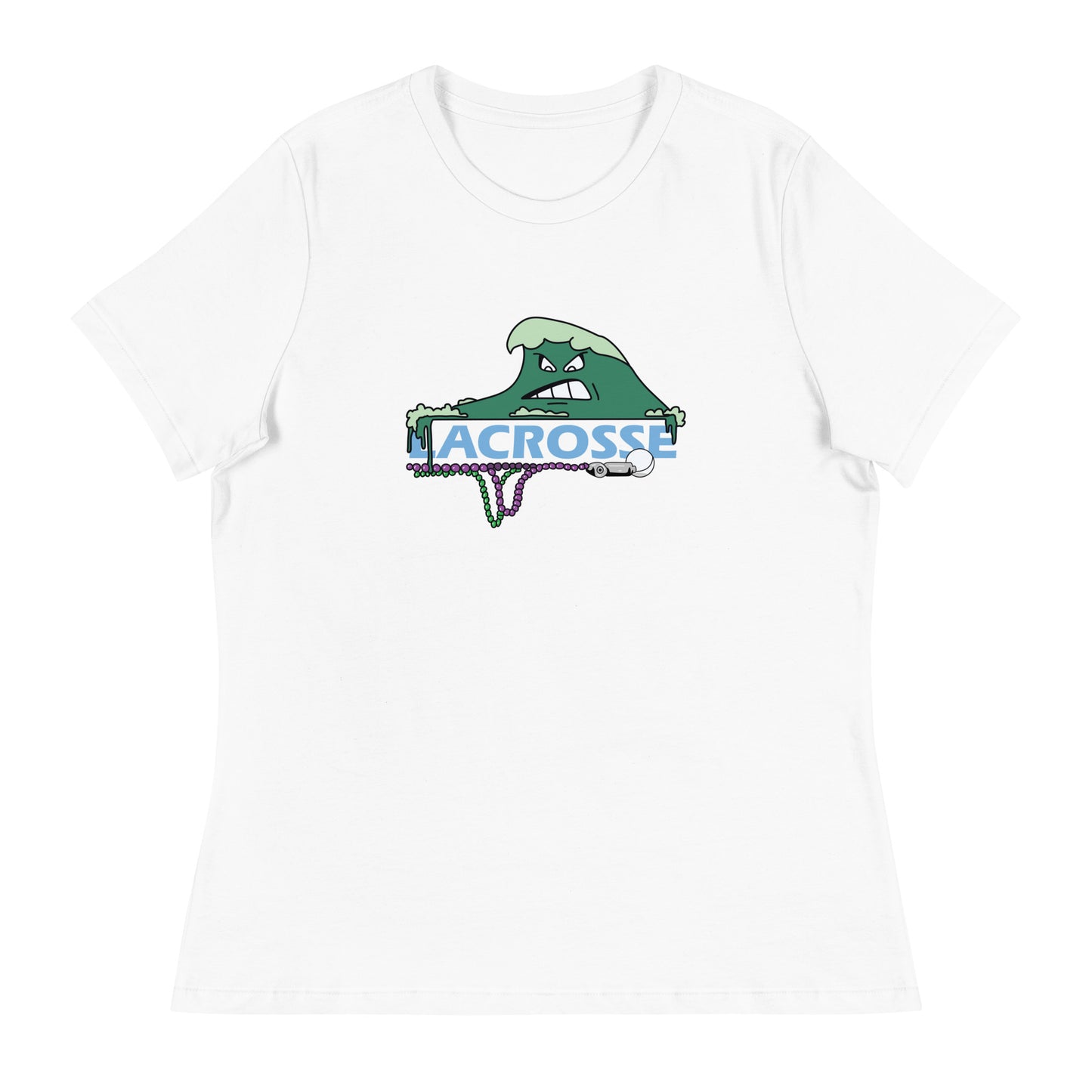 Women's Tulane Lacrosse Bella + Canvas Relaxed T-Shirt