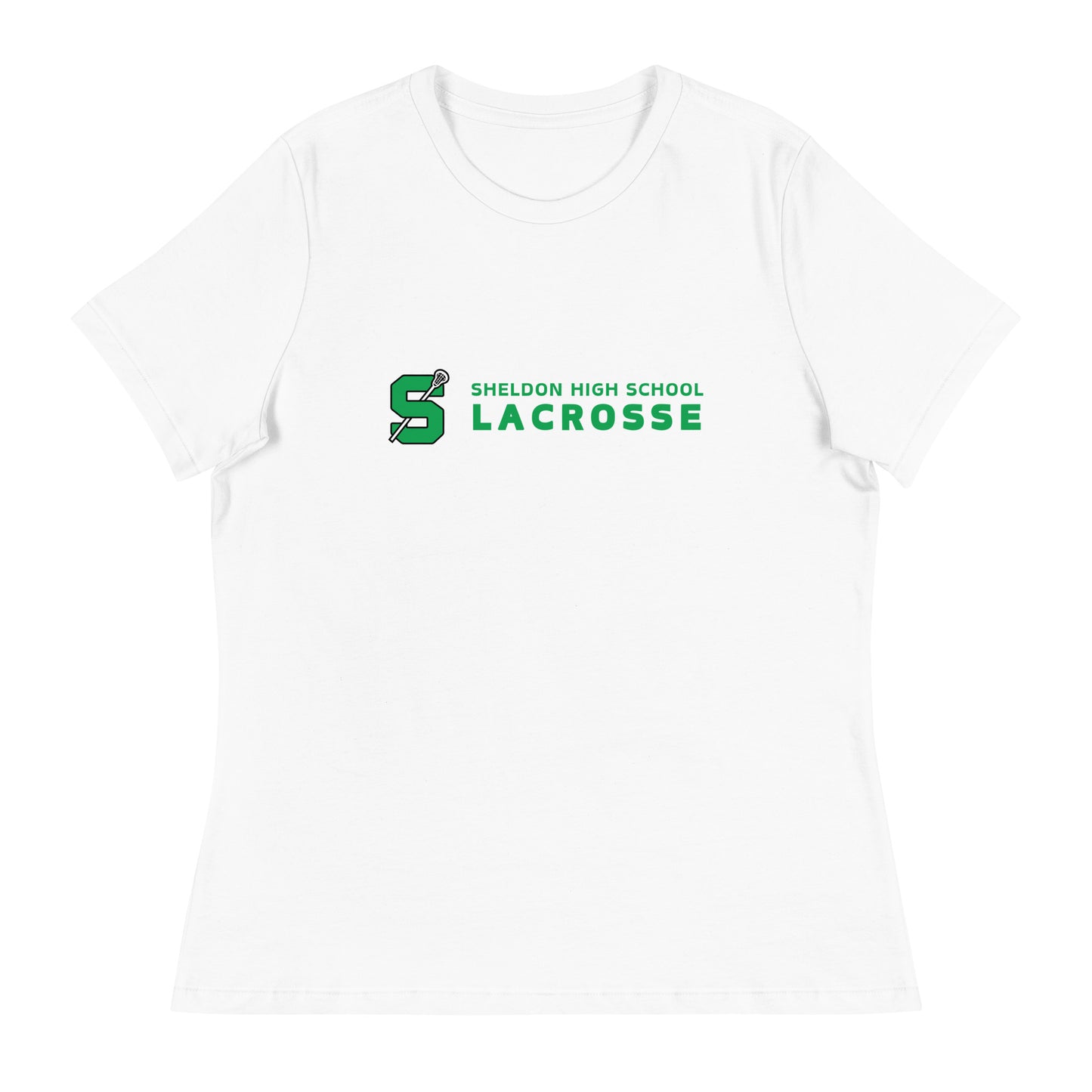 Women's Sheldon Boys and Girls Lacrosse Bella + Canvas Relaxed T-shirt