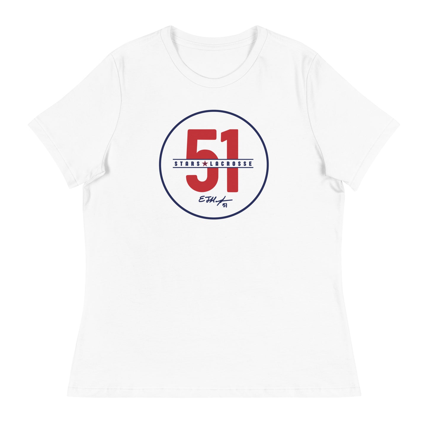 Women's 51 Stars Lacrosse Bella + Canvas Relaxed T-shirt