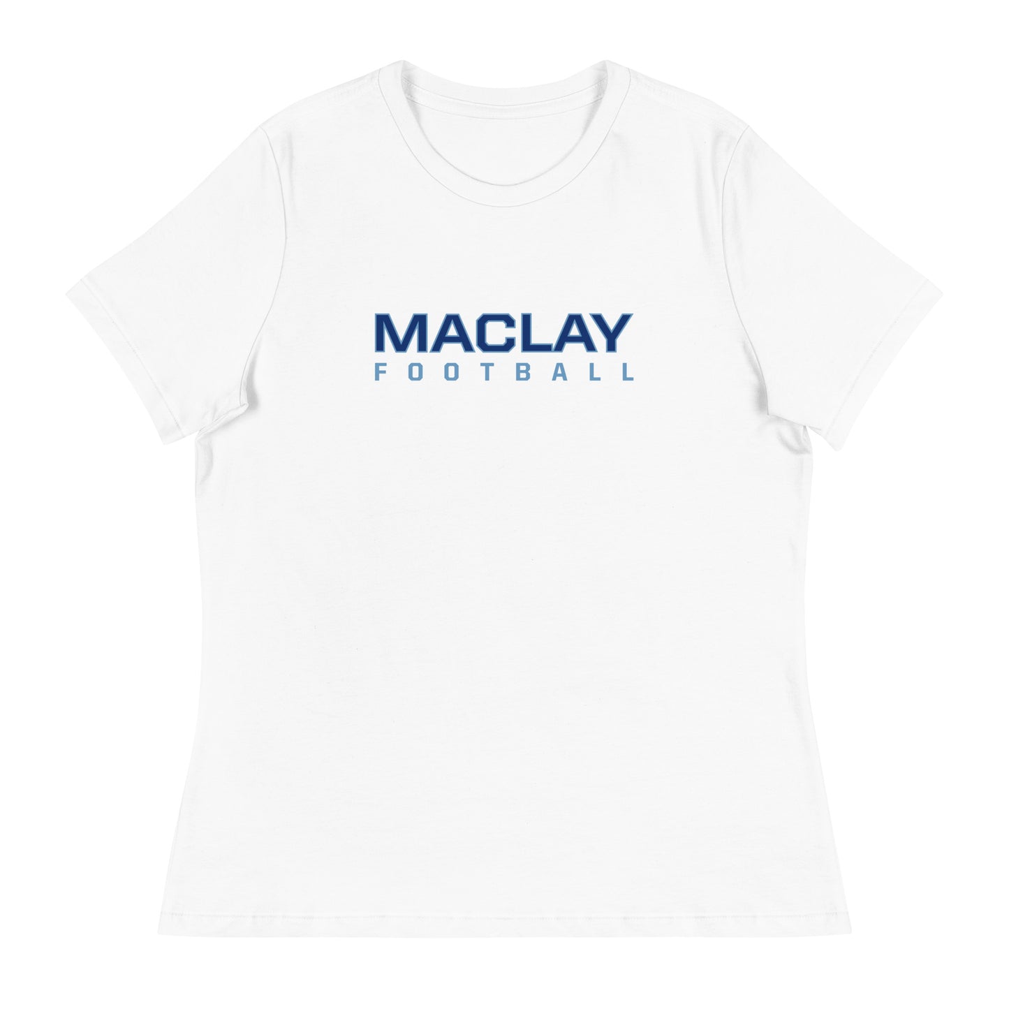 Women's Maclay Footbal Bella + Canvas Relaxed T-shirt
