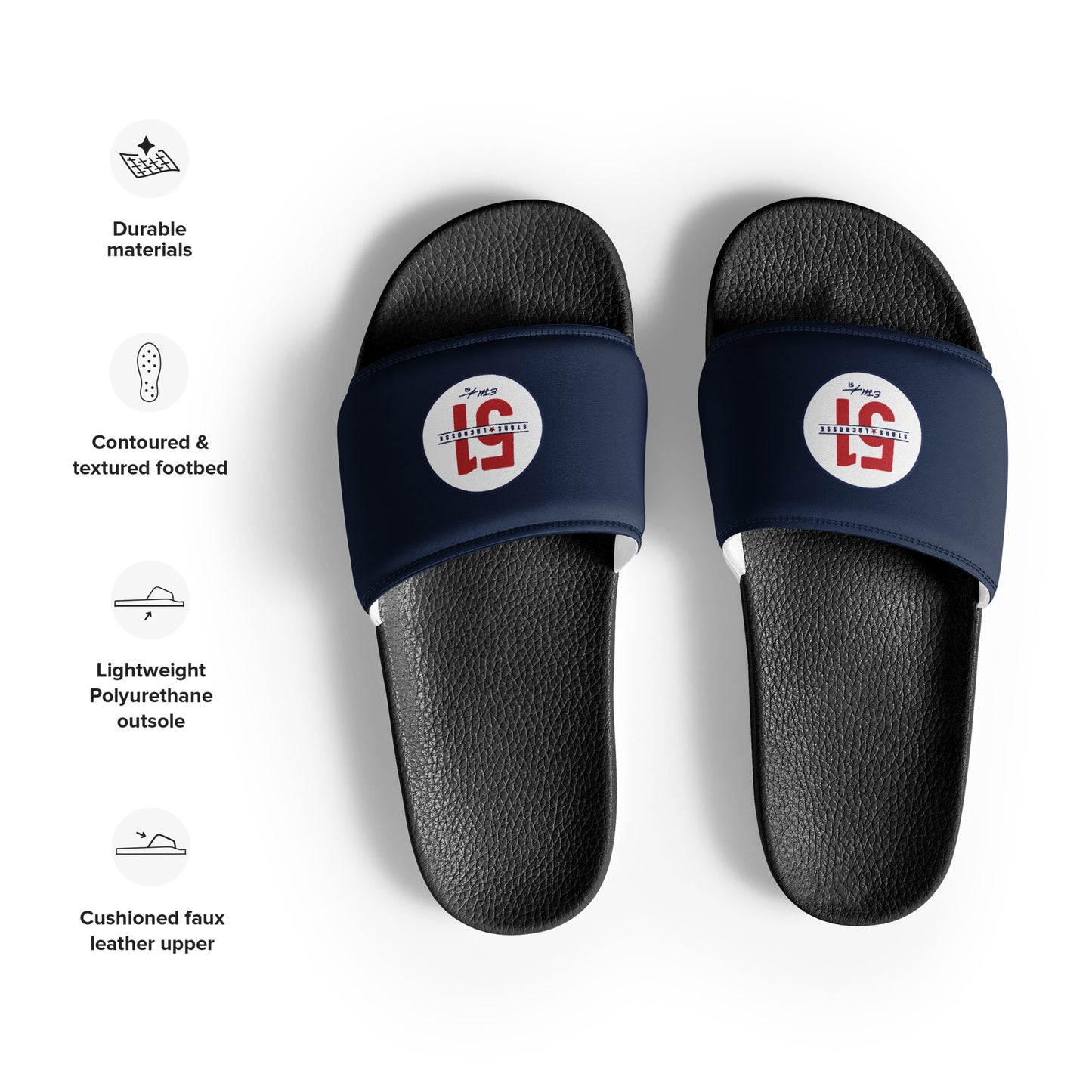 Women's 51 Stars Lacrosse Slides