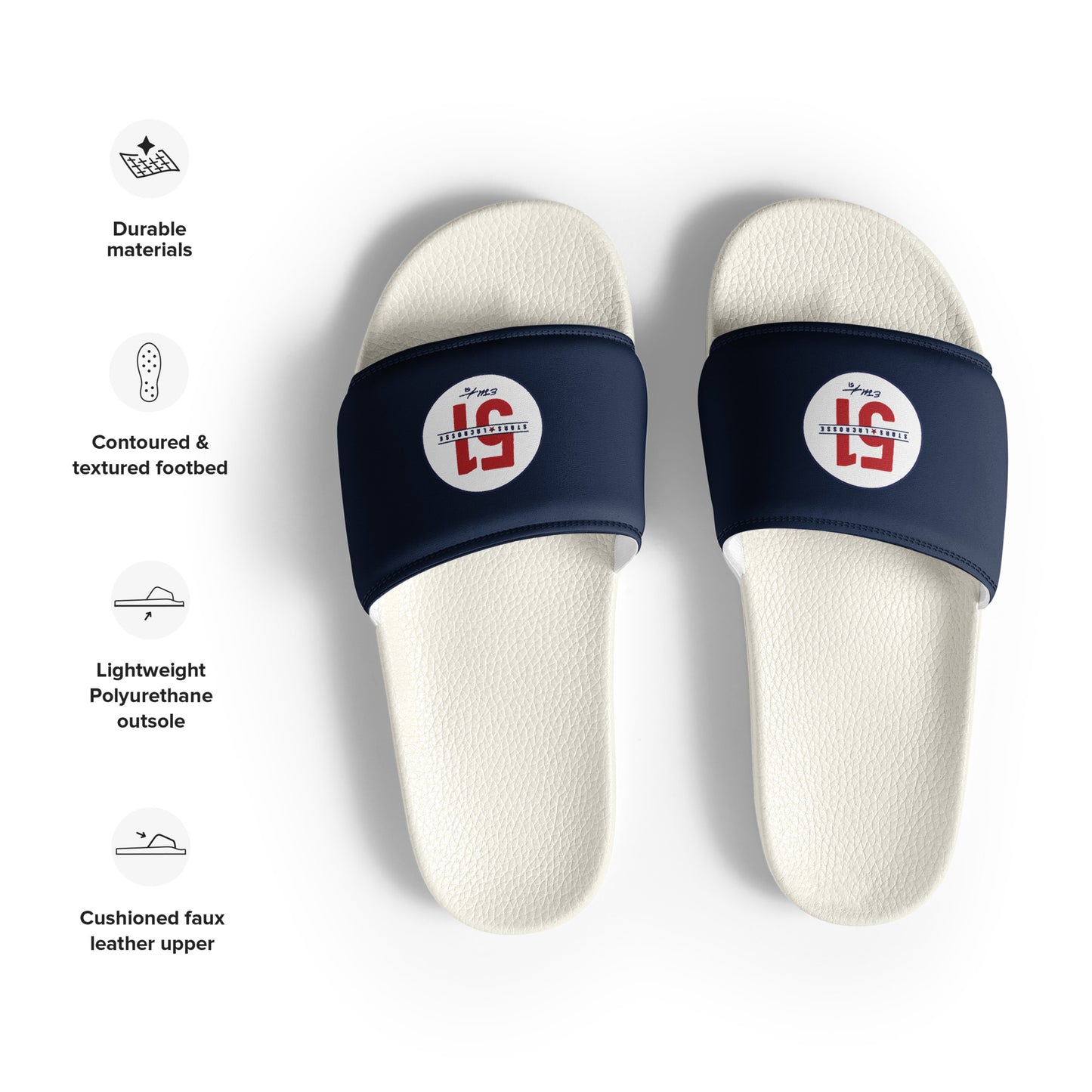 Women's 51 Stars Lacrosse Slides