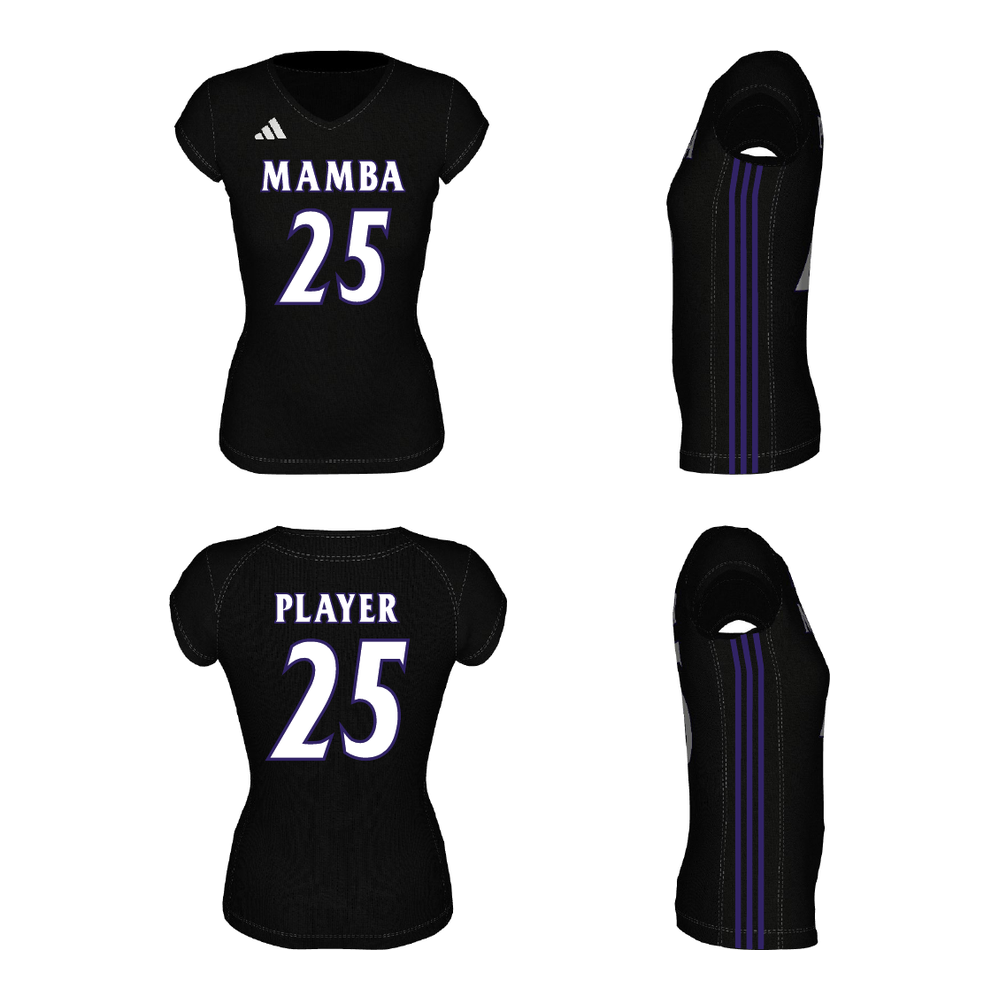 Manhattan Mamba – 14 Purple Black Short Sleeve Jersey
