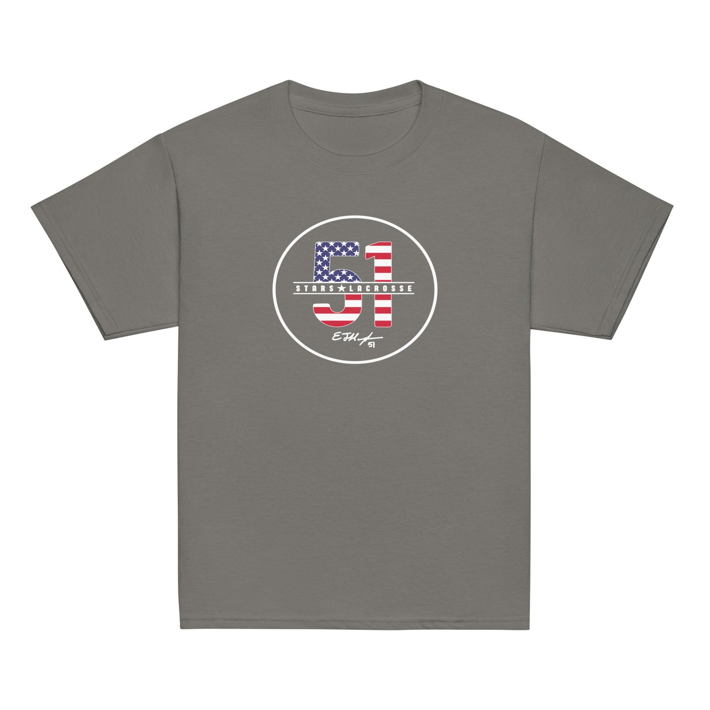 Youth 51 Stars Lacrosse Gildan Cotton T-Shirt