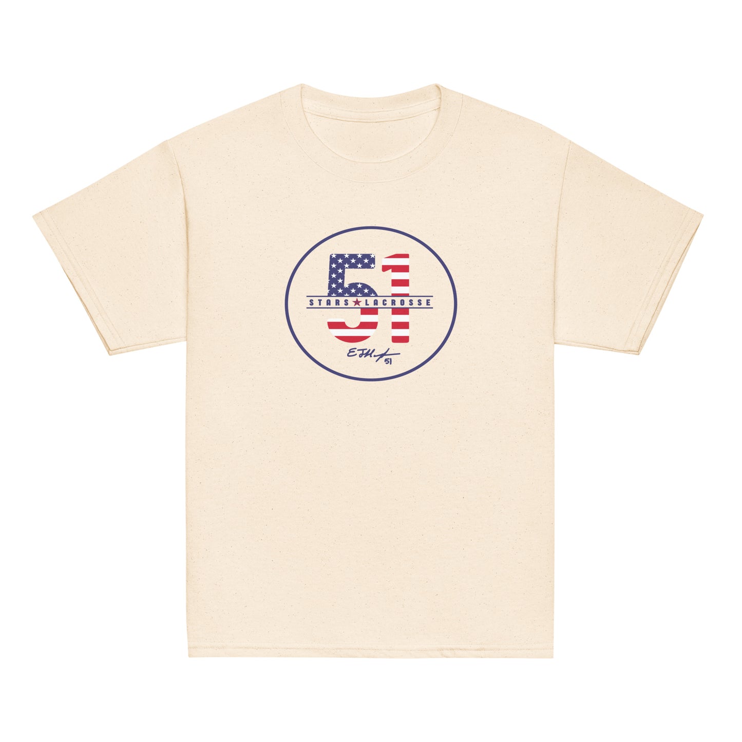 Youth 51 Stars Lacrosse Gildan Cotton T-Shirt