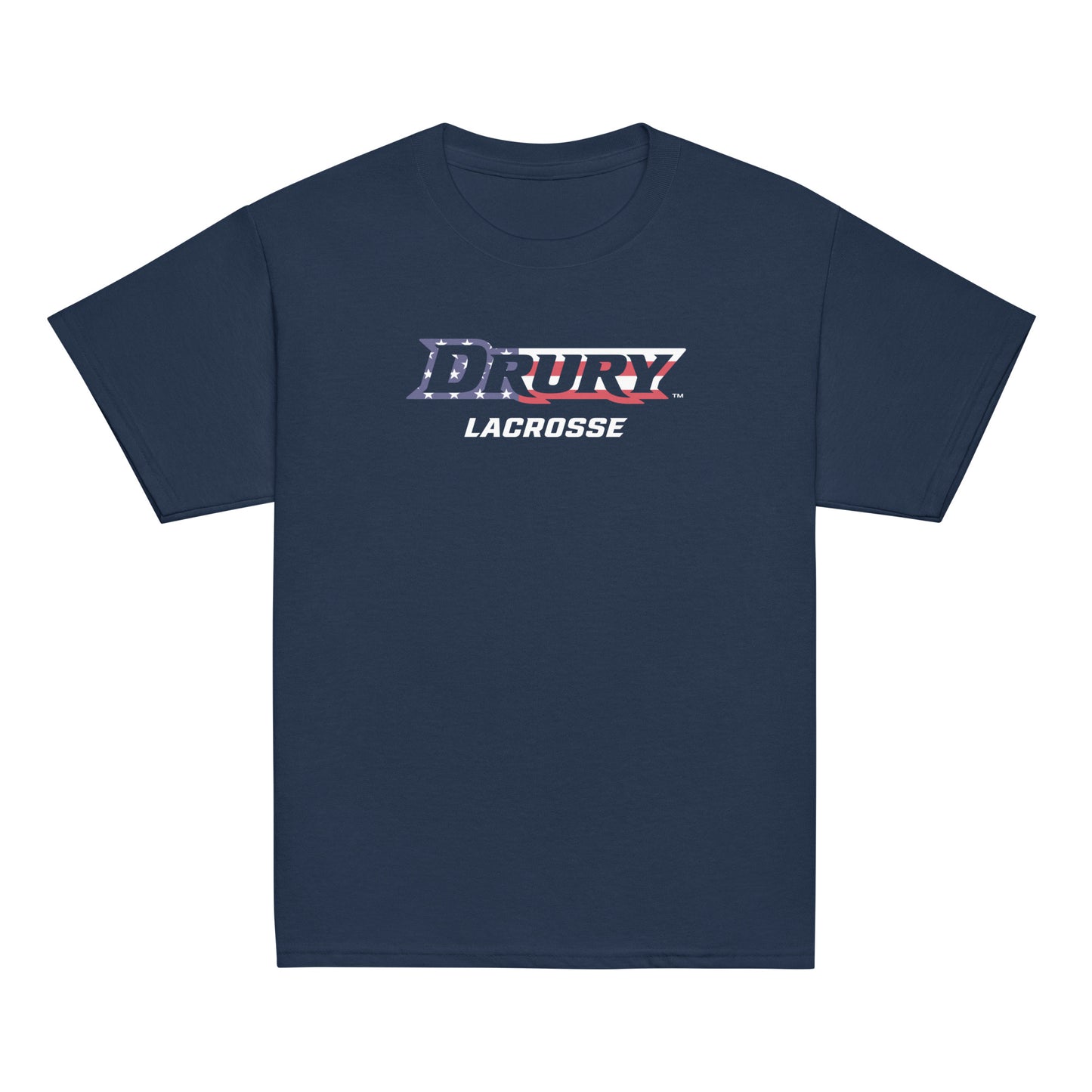 Youth Drury Lacrosse Gildan Cotton T-Shirt