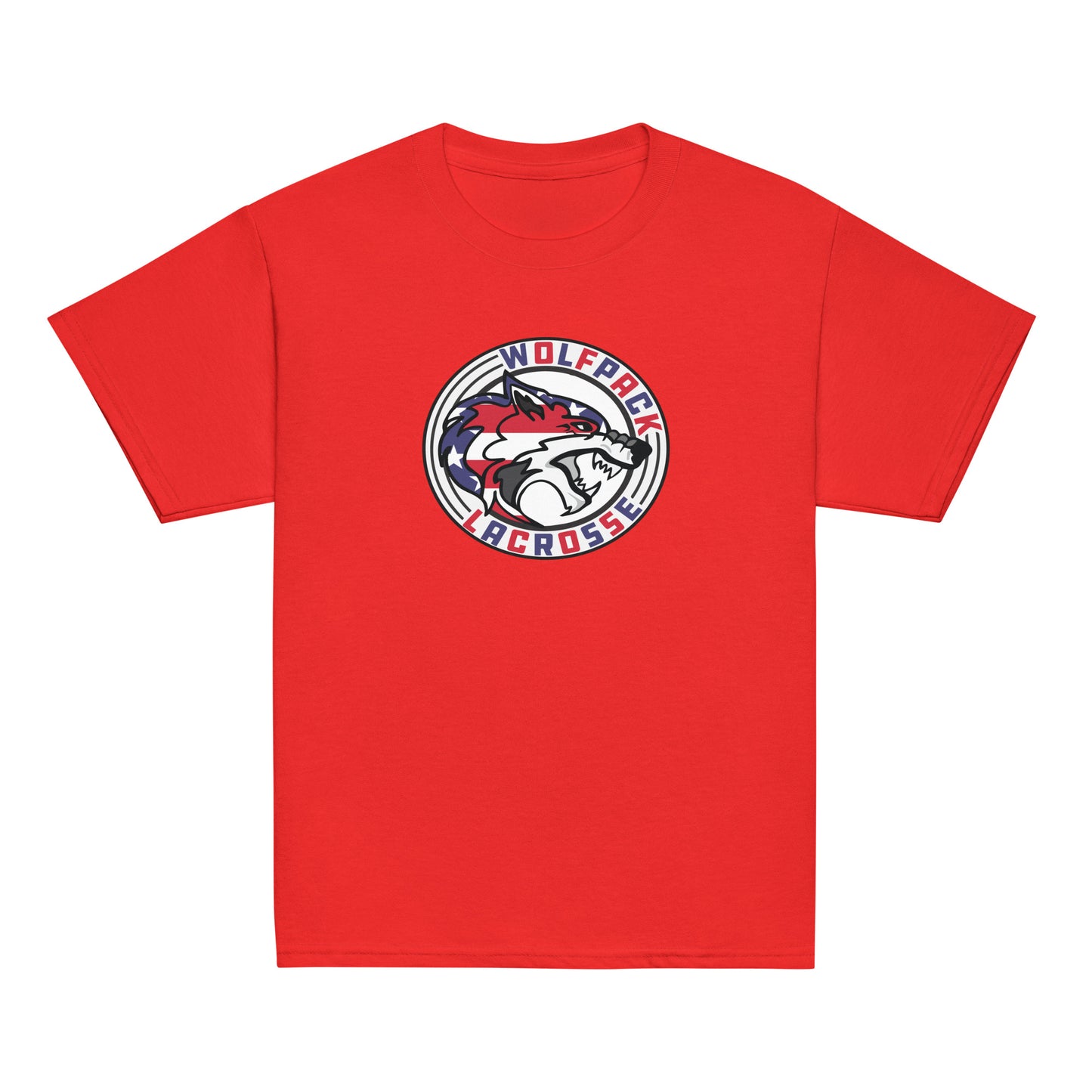 Youth Wolfpack Lacrosse Gildan Cotton T-Shirt