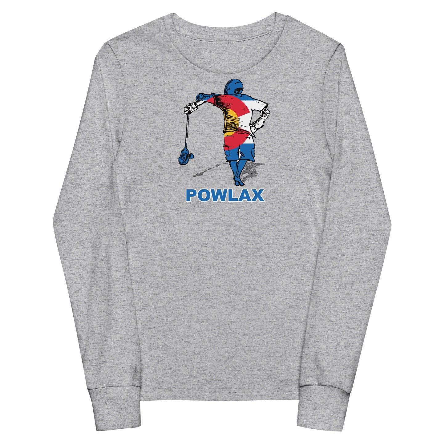 Youth POWLAX Bella + Canvas Long Sleeve Tee