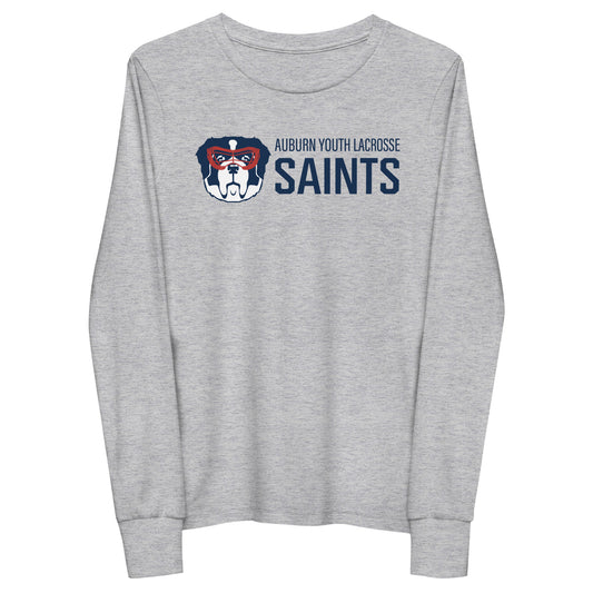 Youth Auburn Lacrosse Bella + Canvas Long Sleeve Shirt