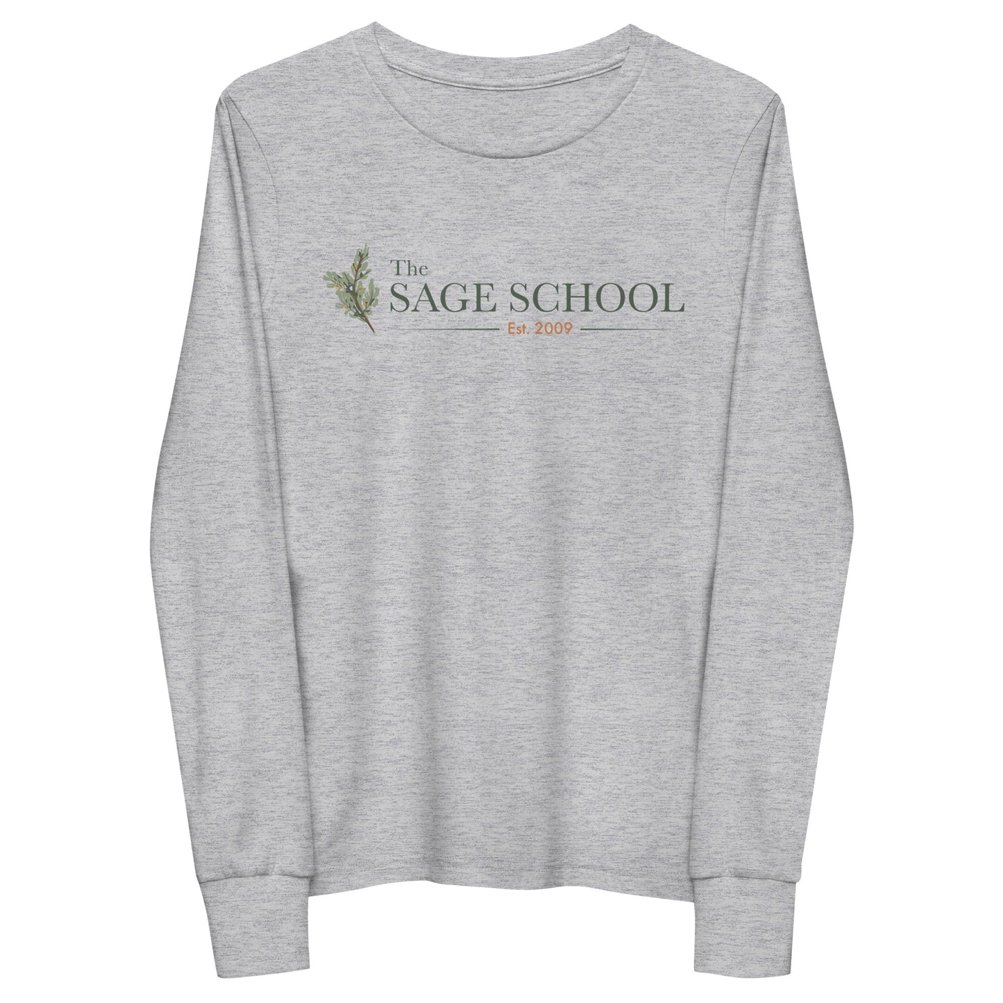 Youth Sage School Bella + Canvas Long Sleeve Shirt