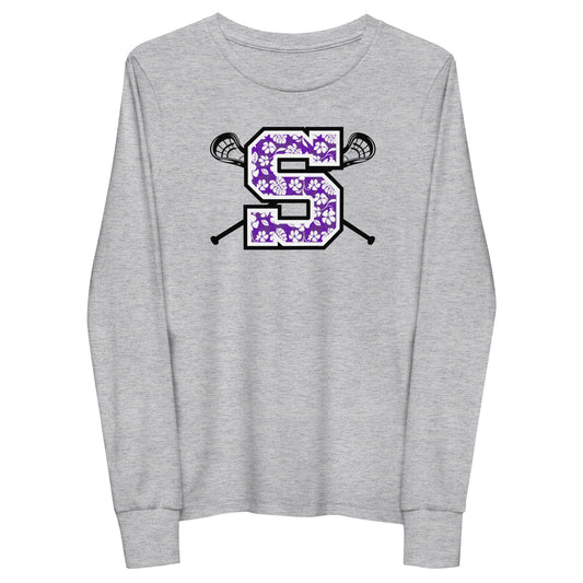 Youth Sunset Lacrosse Bella + Canvas Long Sleeve Shirt