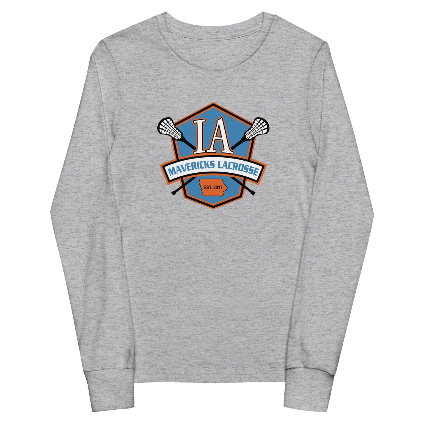 Youth Iowa Mavericks Bella + Canvas Long Sleeve Shirt