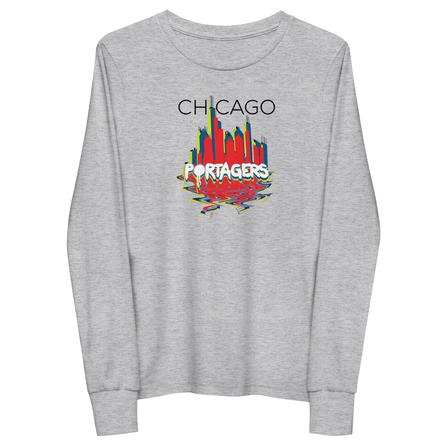 Youth Chicago Portagers Bella + Canvas Long Sleeve Shirt