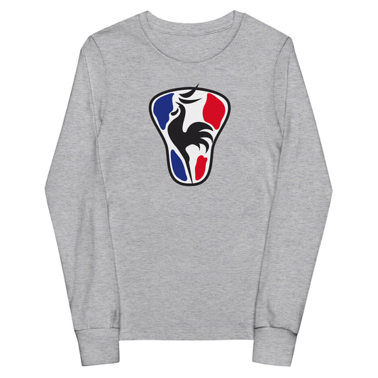 Youth France Lacrosse Bella + Canvas Long Sleeve Shirt