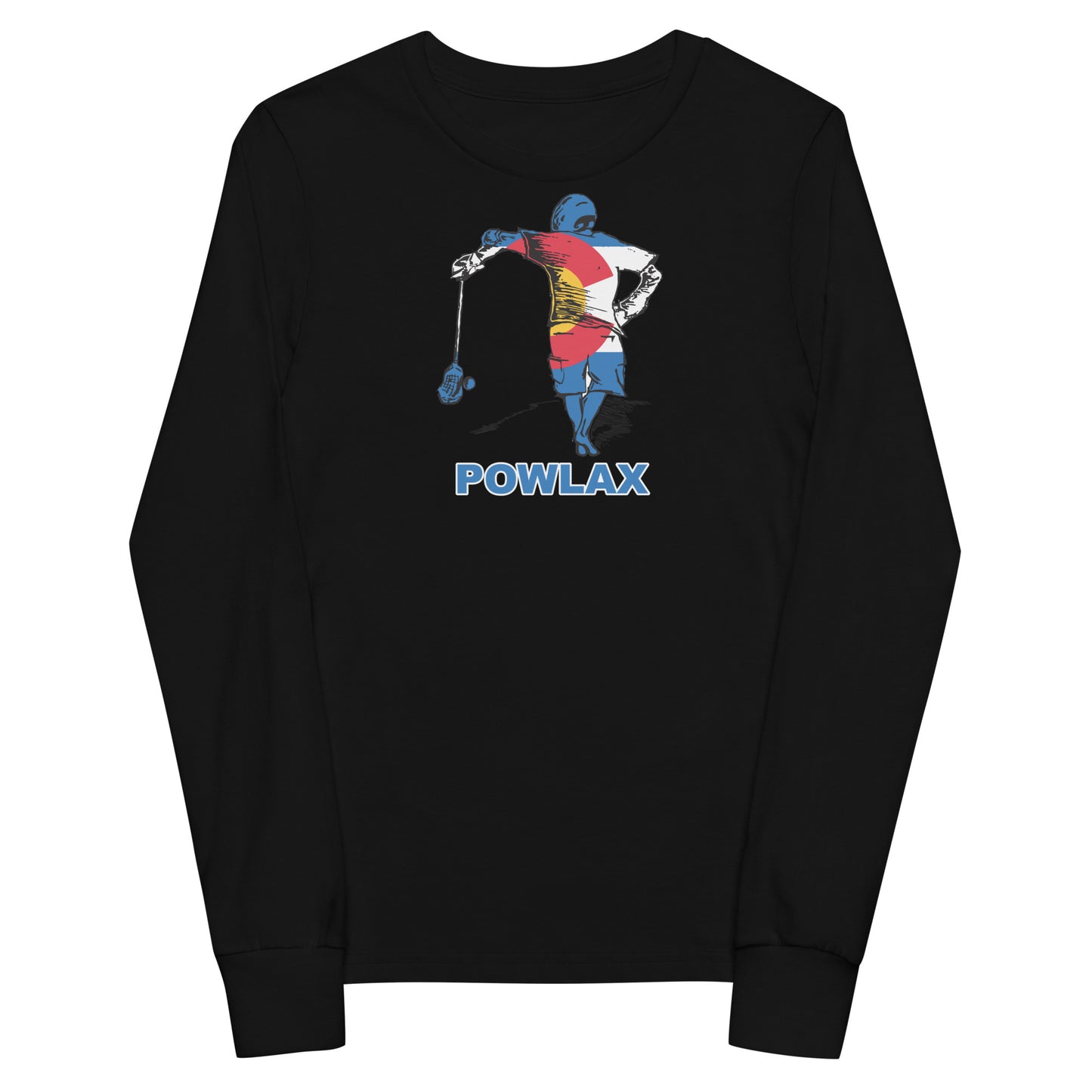 Youth POWLAX Bella + Canvas Long Sleeve Tee
