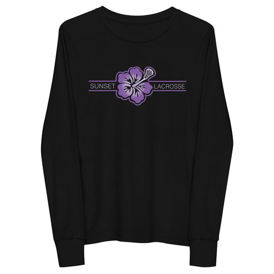 Youth Sunset Lacrosse Bella + Canvas Long Sleeve Tee