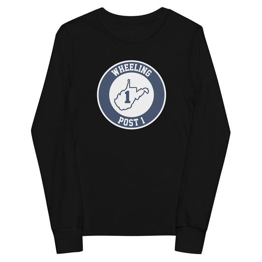 Youth Wheeling Post 1 Bella + Canvas Long Sleeve Shirt