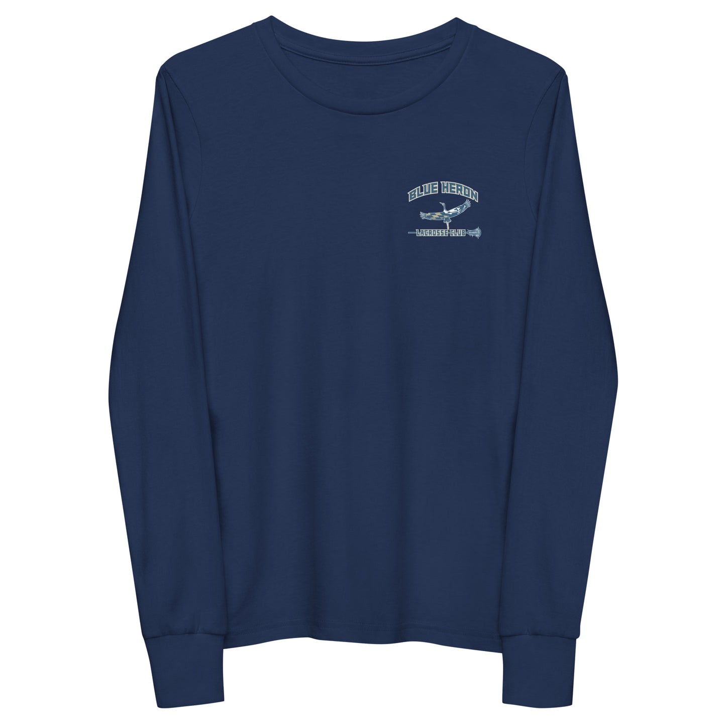 Youth Blue Heron Lacrosse Bella + Canvas Long Sleeve