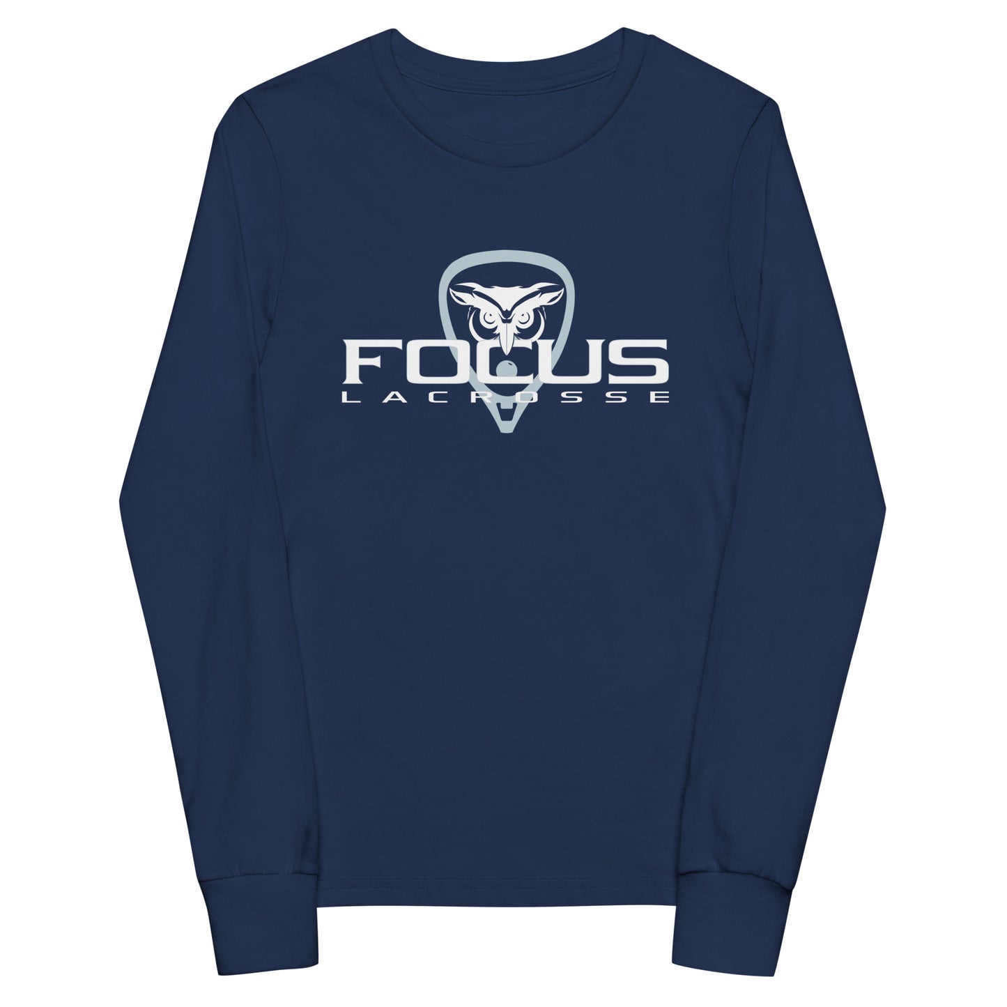 Youth Focus Lacrosse Bella + Canvas Long Sleeve Shirt