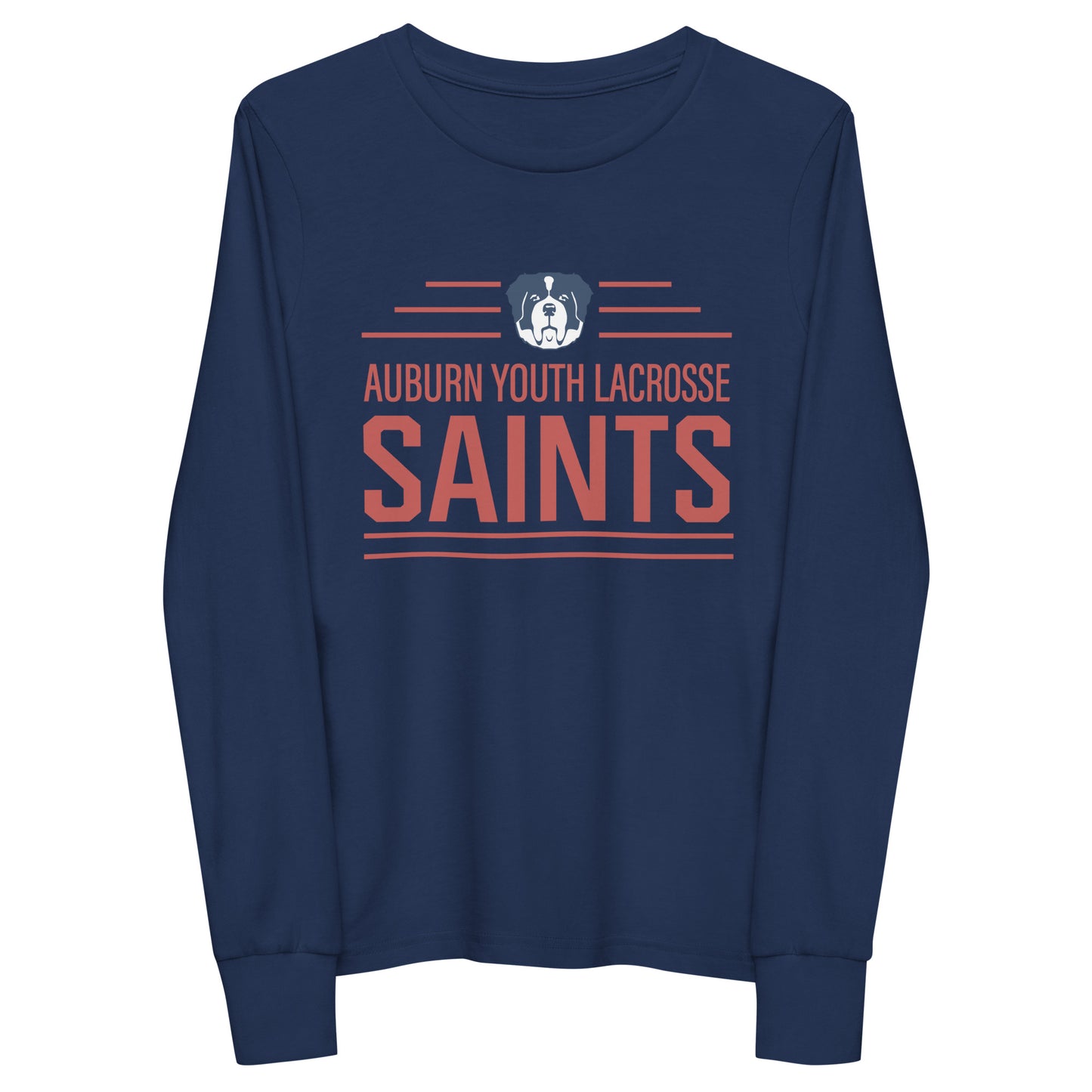 Youth Auburn Lacrosse Bella + Canvas Long Sleeve