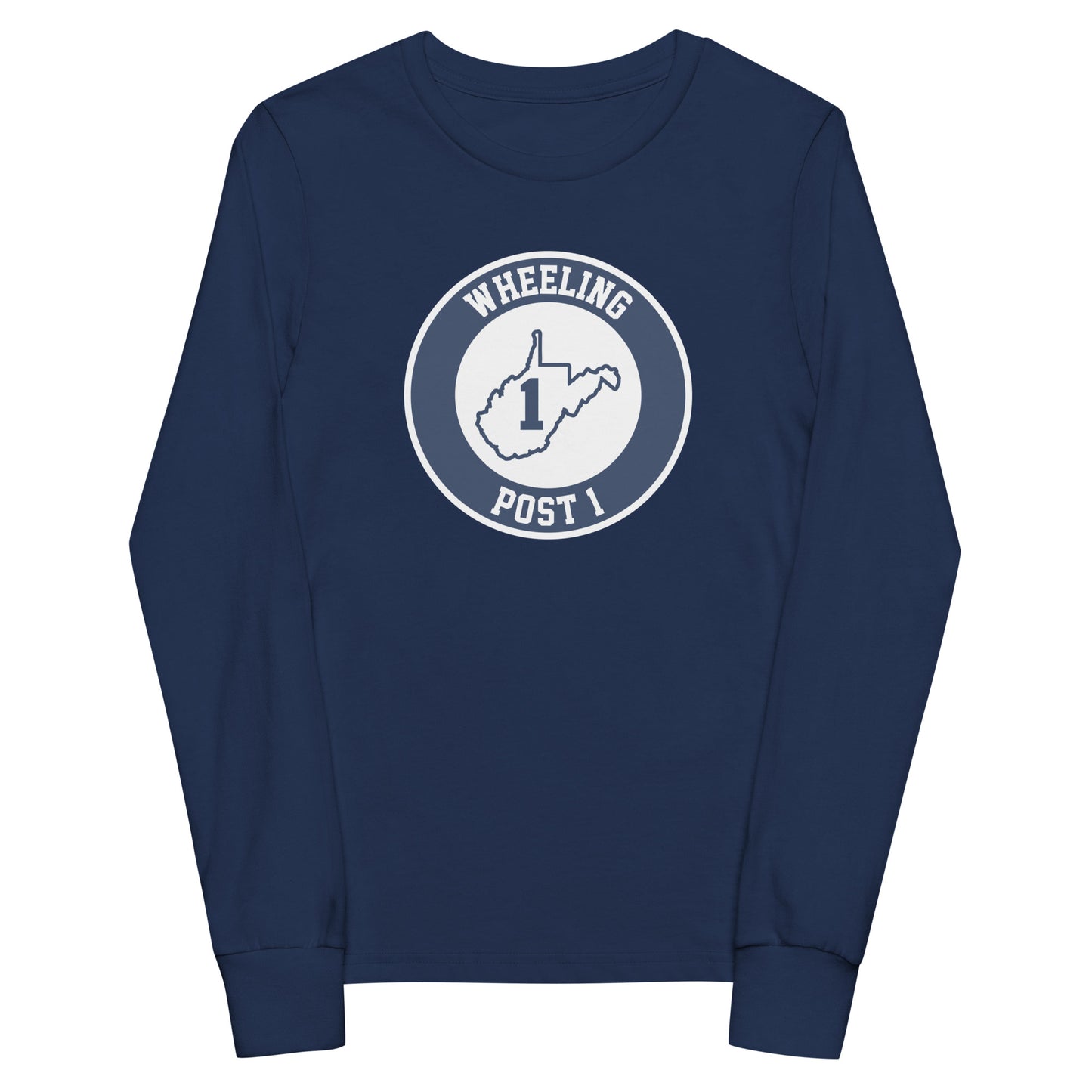 Youth Wheeling Post 1 Bella + Canvas Long Sleeve Shirt