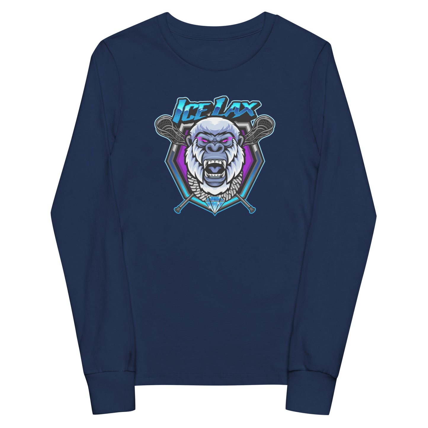 Youth ICE LAX Bella + Canvas Long Sleeve Shirt