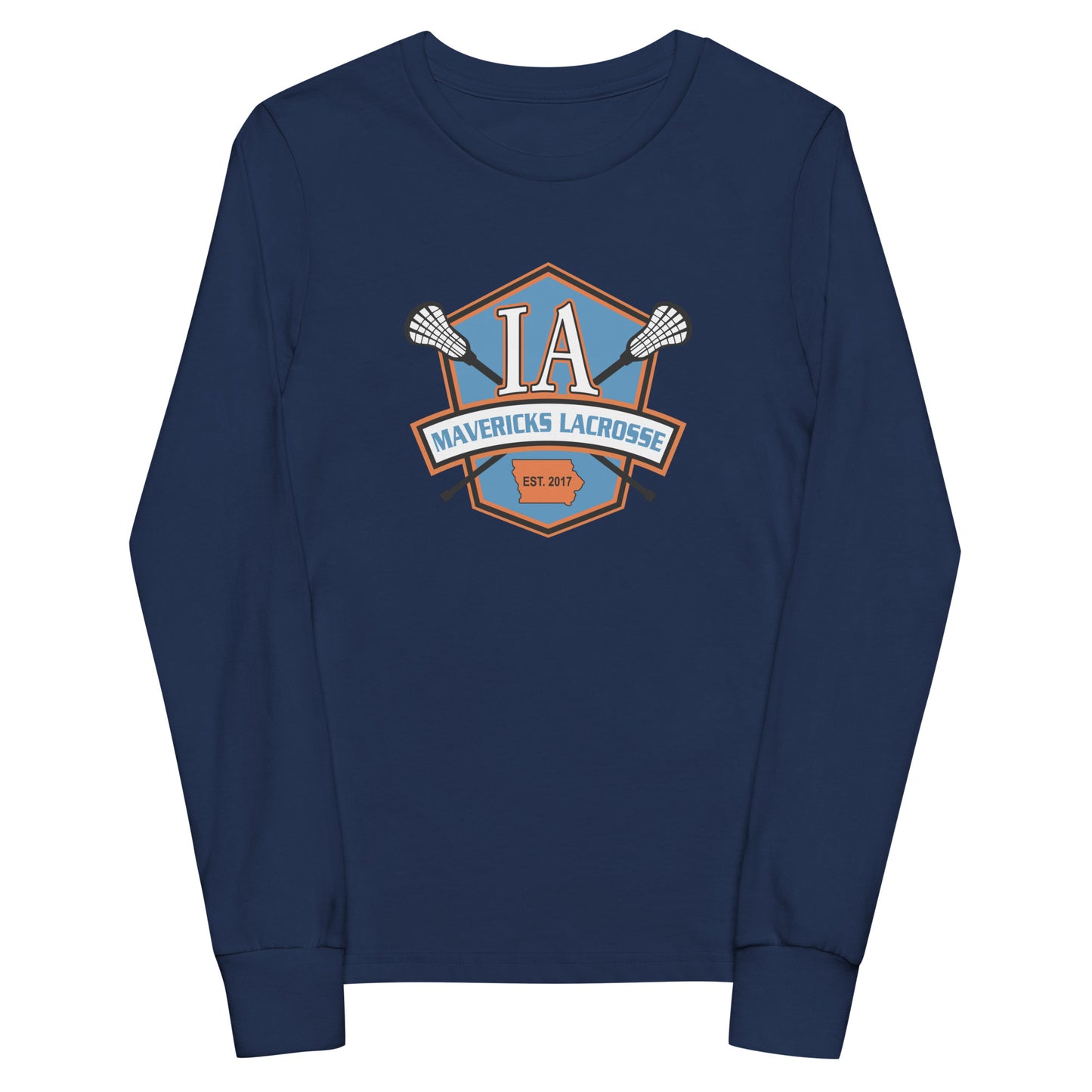 Youth Iowa Mavericks Bella + Canvas Long Sleeve Shirt