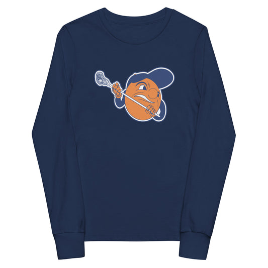 Youth Ultimate Orange Bella + Canvas Long Sleeve Shirt