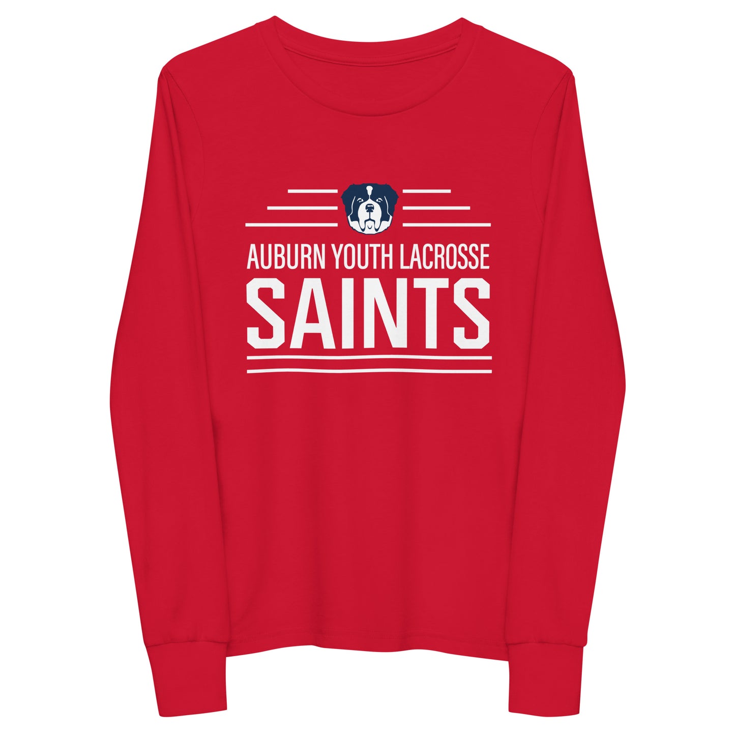 Youth Auburn Lacrosse Bella + Canvas Long Sleeve