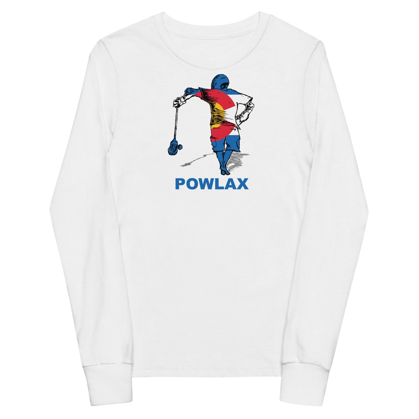 Youth POWLAX Bella + Canvas Long Sleeve Tee