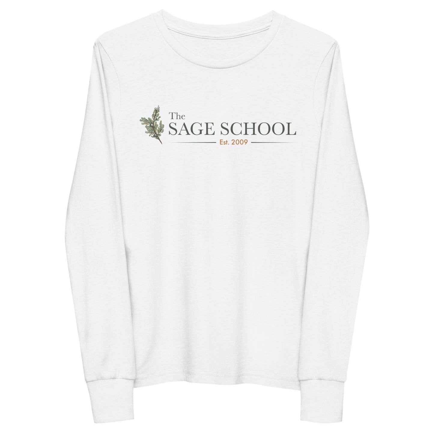 Youth Sage School Bella + Canvas Long Sleeve Shirt