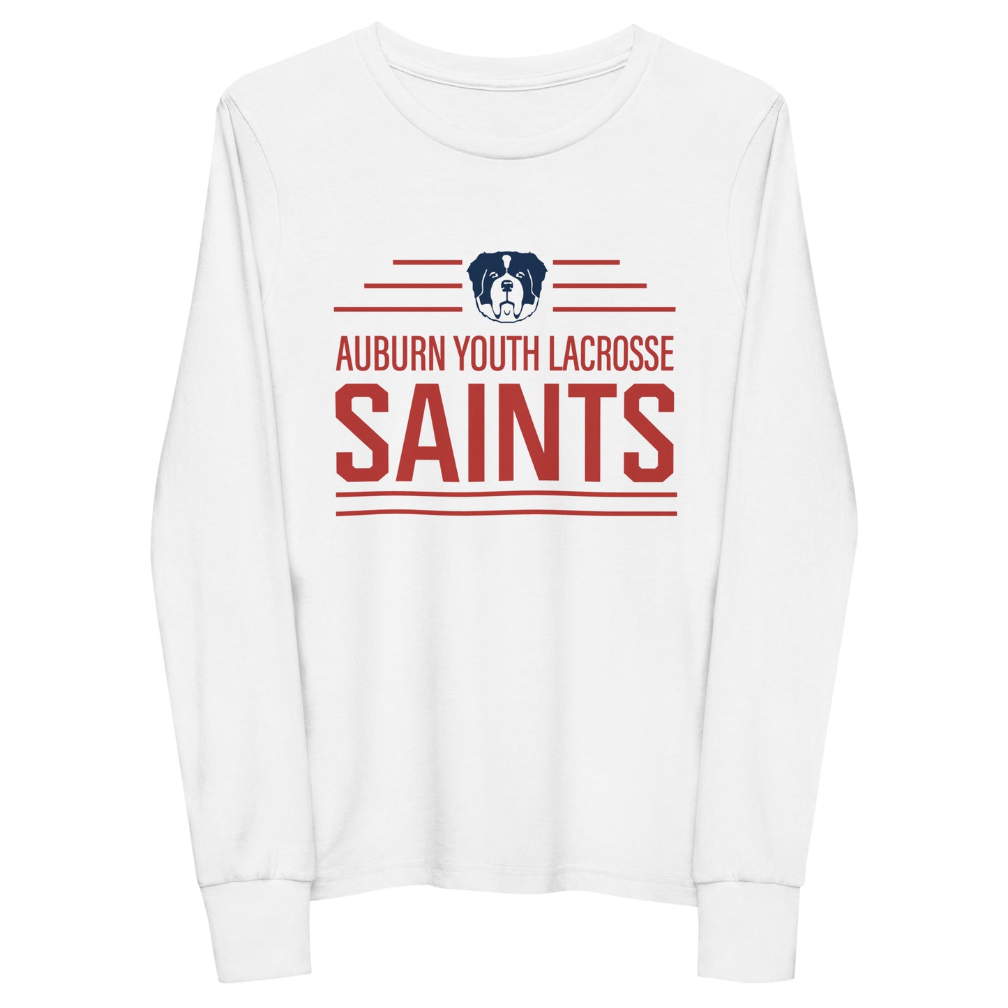 Youth Auburn Lacrosse Bella + Canvas Long Sleeve