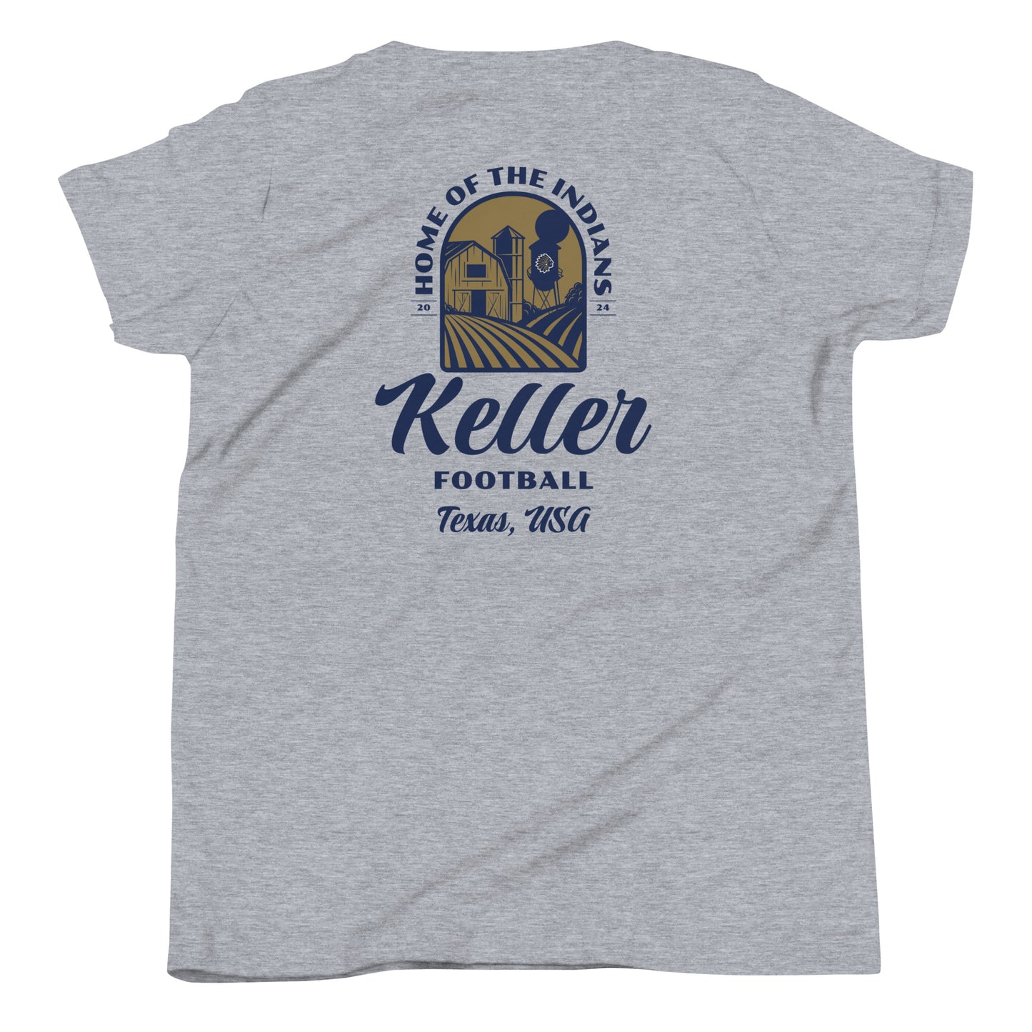 Youth Keller Football Bella + Canvas T-Shirt