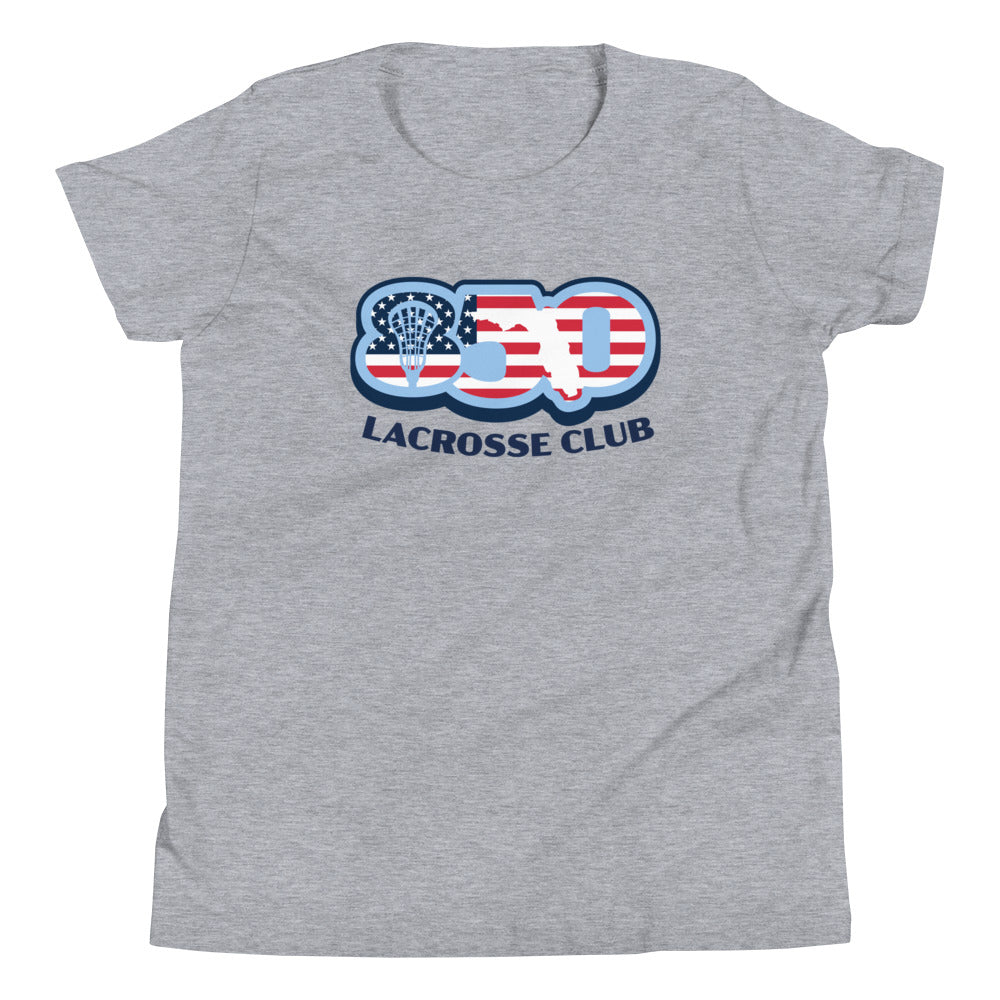 Youth 850 Lacrosse USA Bella + Canvas T-Shirt