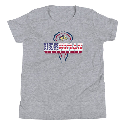 Youth Herriman Lacrosse USA Bella + Canvas T-shirt