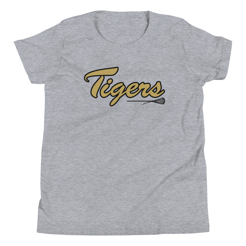 Youth Drip Tigers Lacrosse Bella + Canvas Short Sleeve T-Shirt