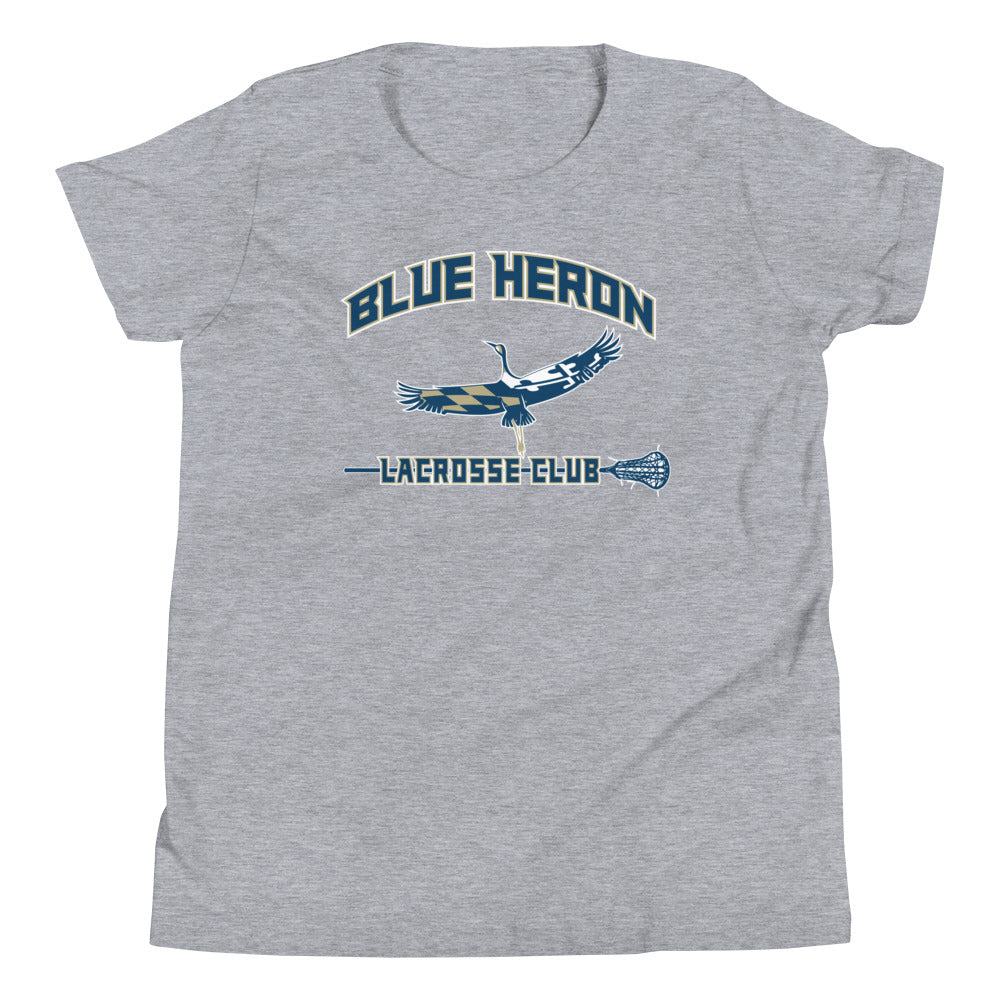Youth Blue Heron Lacrosse Bella + Canvas T-Shirt