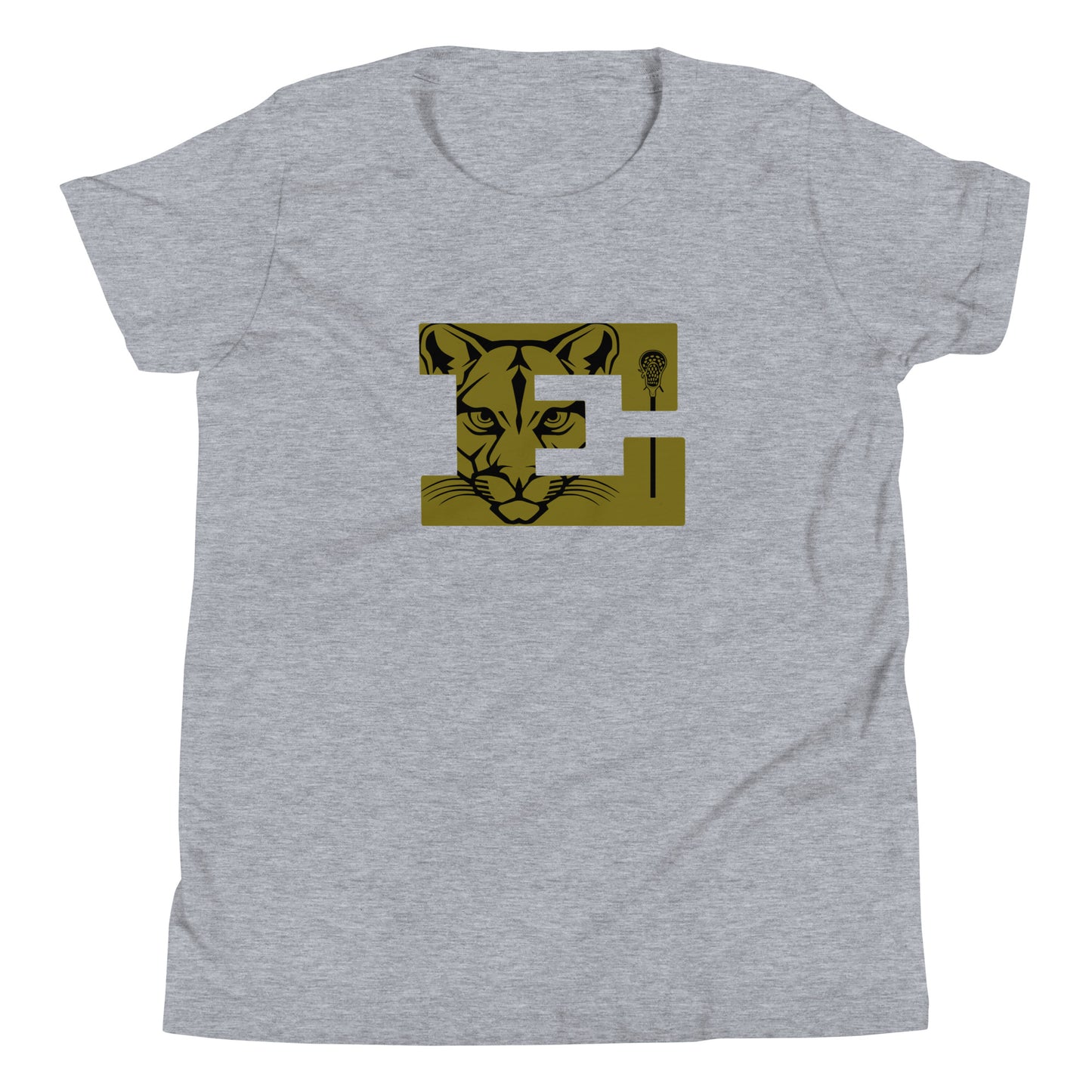 Youth Evergreen High School Lacrosse Bella + Canvas T-shirt