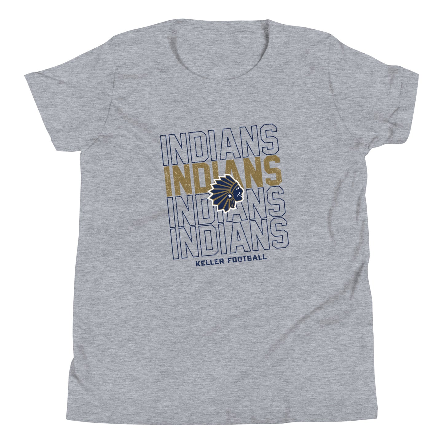 Youth Keller Football Bella + Canvas T-Shirt