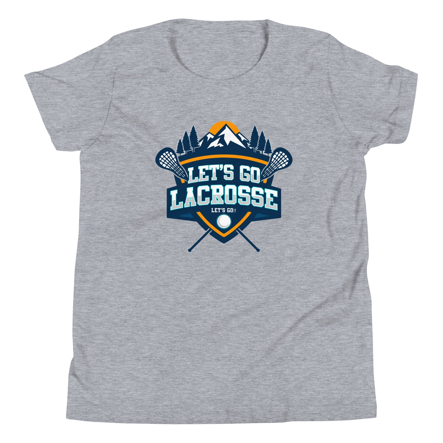 Youth Let's Go Lacrosse Bella + Canvas T-shirt