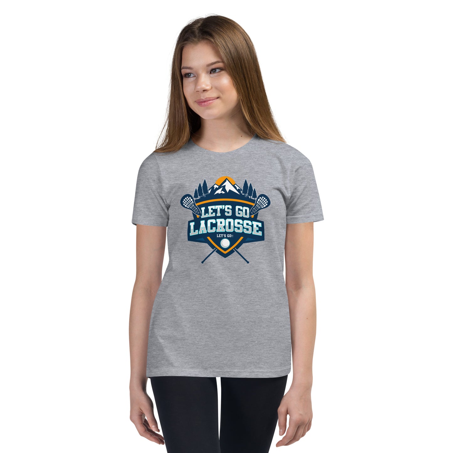Youth Let's Go Lacrosse Bella + Canvas T-shirt