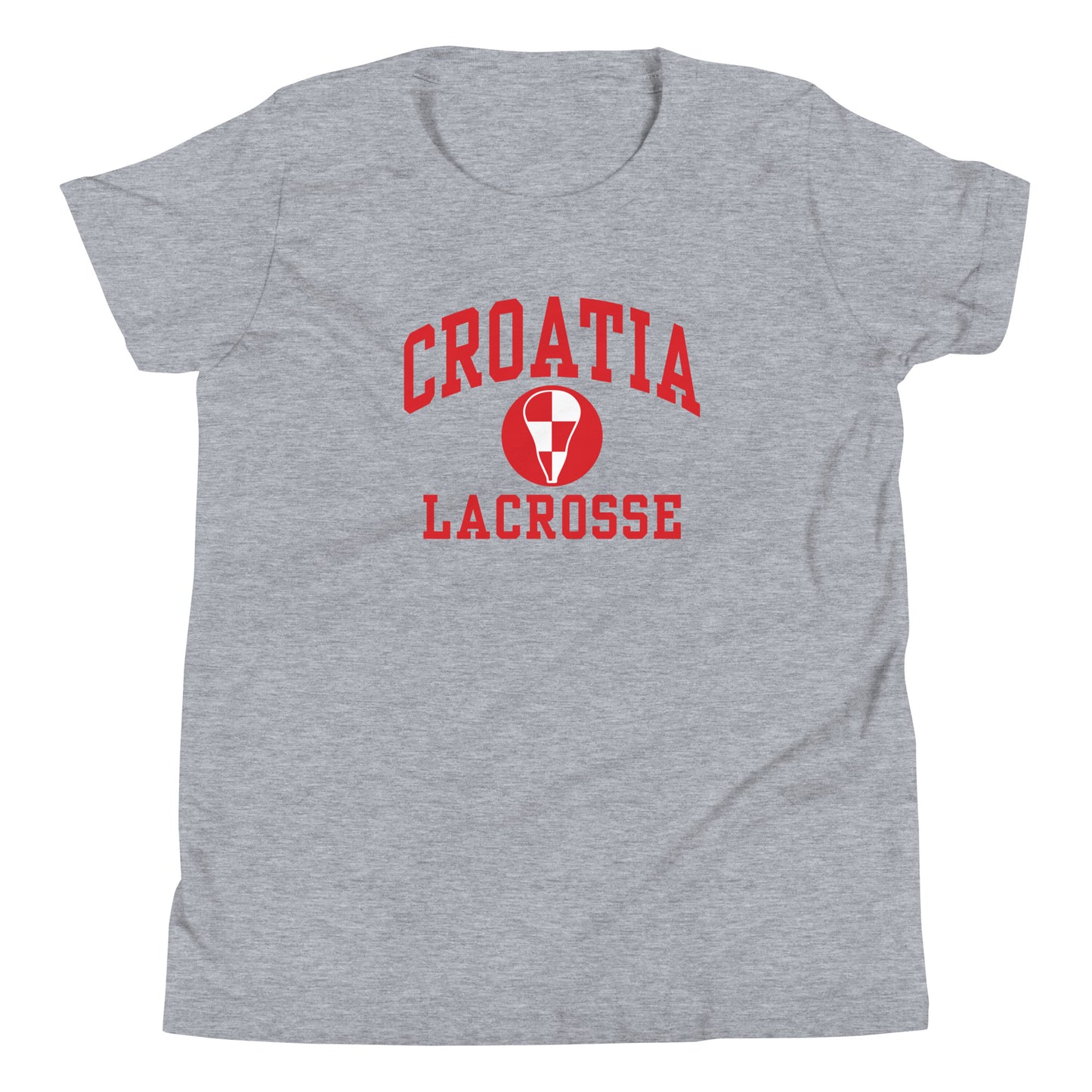 Youth Croatia Lacrosse Bella + Canvas T-shirt