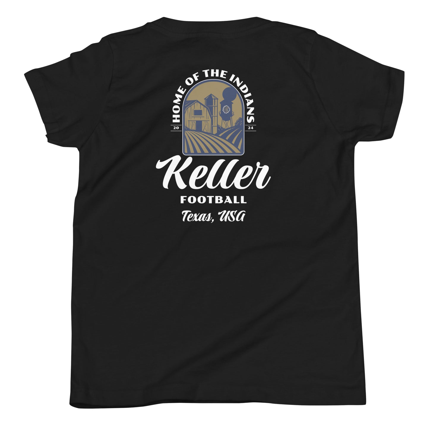 Youth Keller Football Bella + Canvas T-Shirt