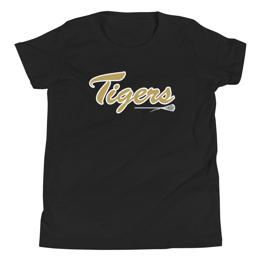 Youth Drip Tigers Lacrosse Bella + Canvas Short Sleeve T-Shirt