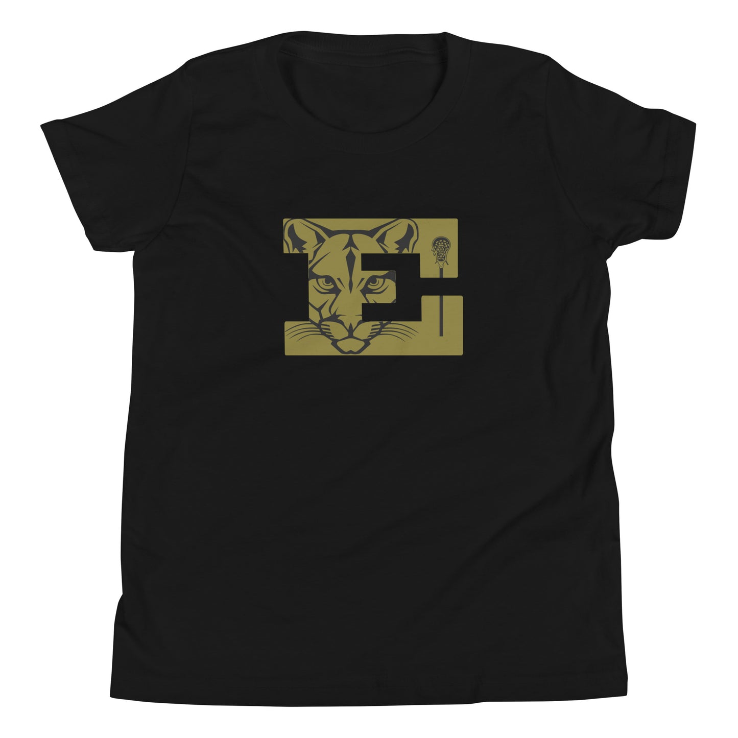 Youth Evergreen High School Lacrosse Bella + Canvas T-shirt