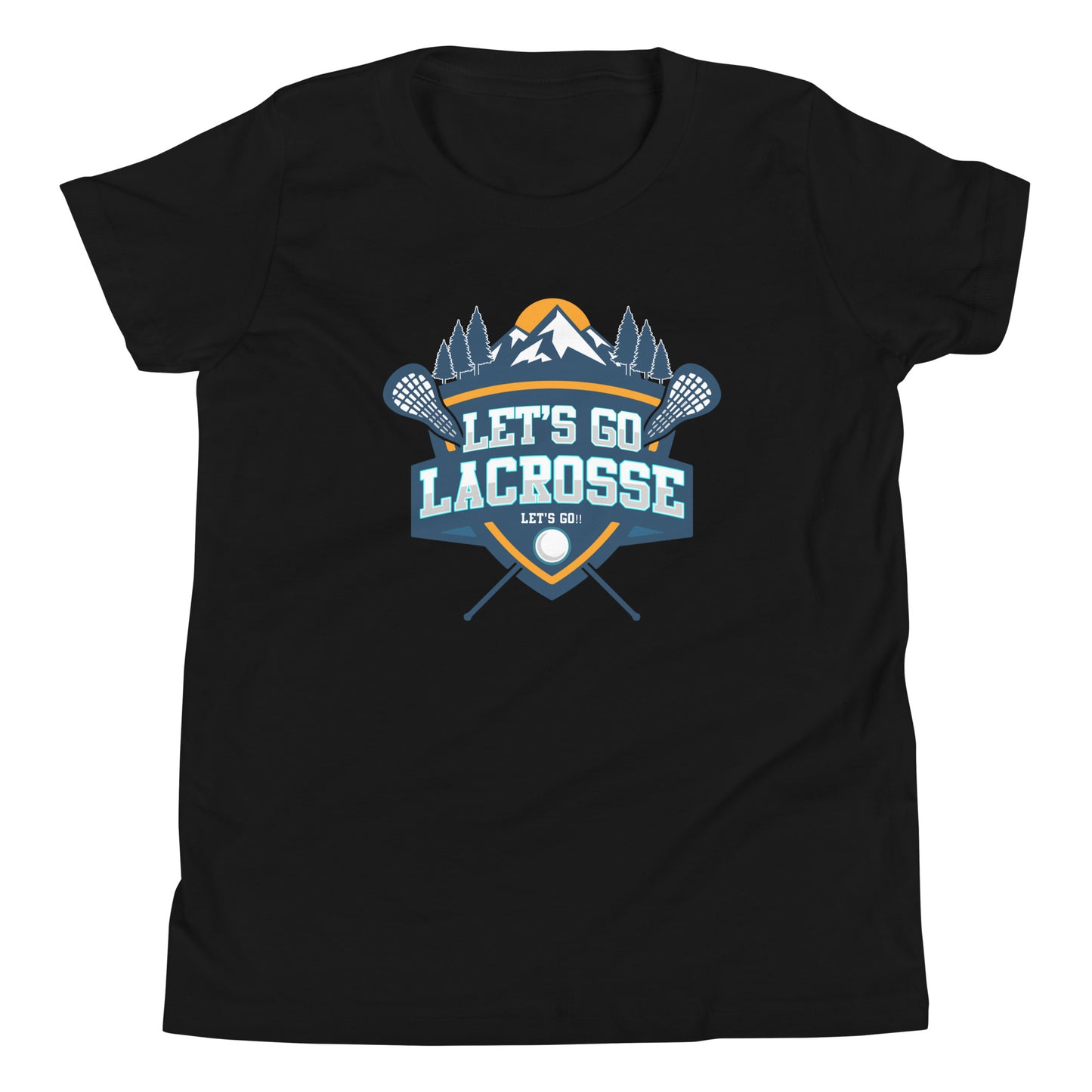 Youth Let's Go Lacrosse Bella + Canvas T-shirt