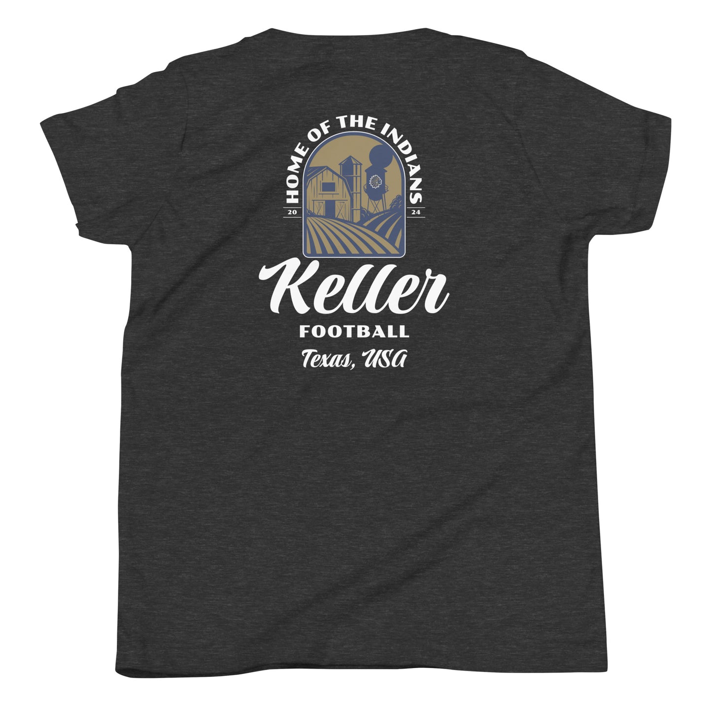 Youth Keller Football Bella + Canvas T-Shirt