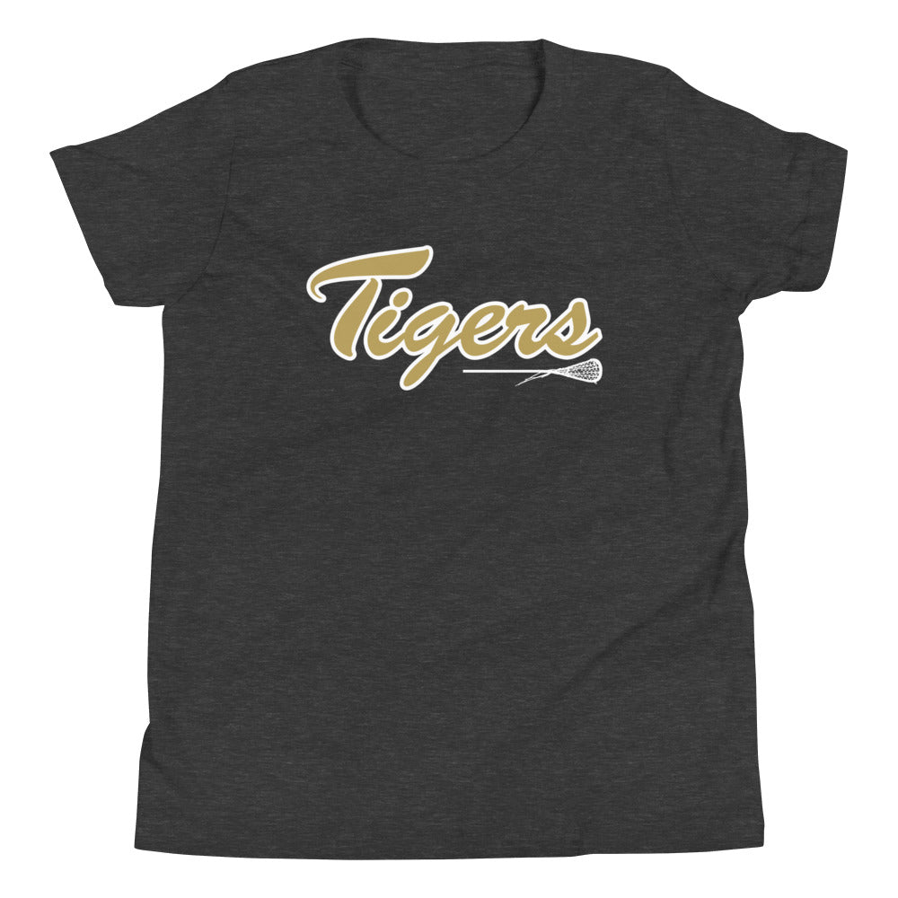 Youth Drip Tigers Lacrosse Bella + Canvas Short Sleeve T-Shirt