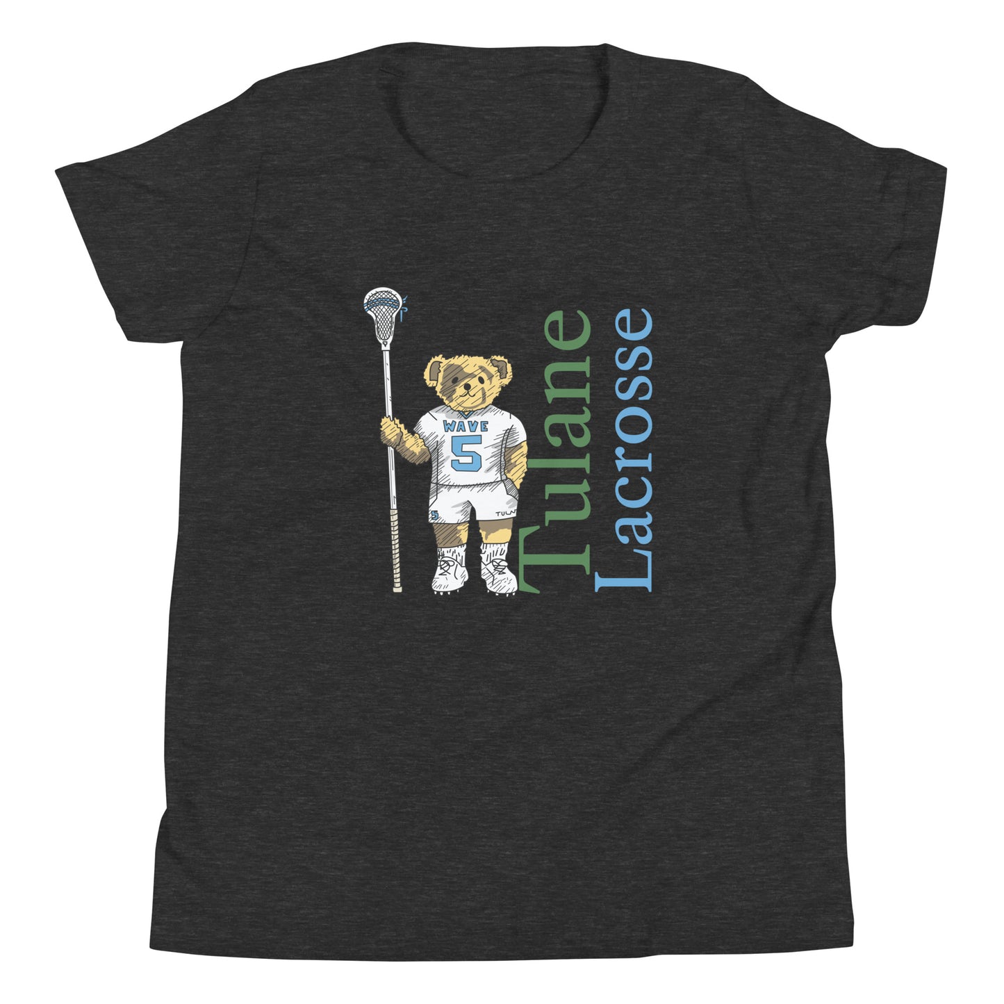 Youth Tulane Lacrosse Bella + Canvas T-shirt