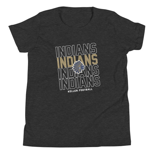 Youth Keller Football Bella + Canvas T-Shirt